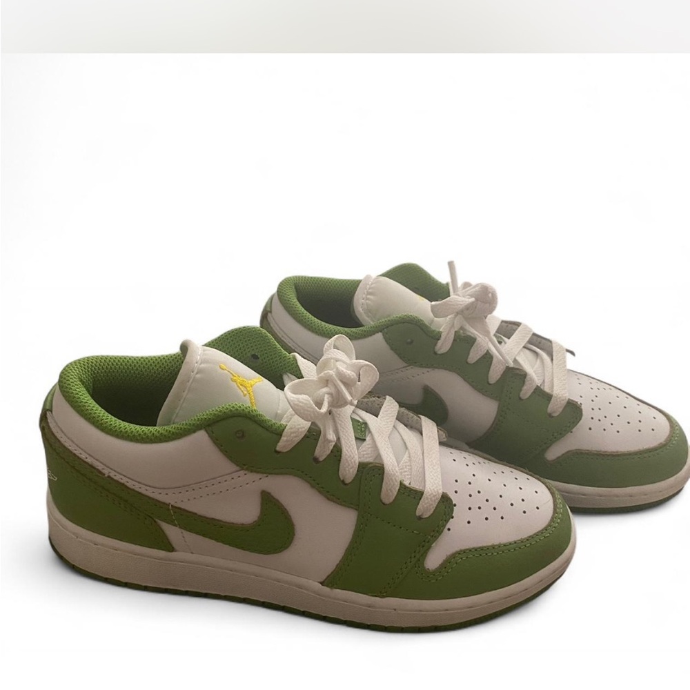 Jordan Green and White Sneakers